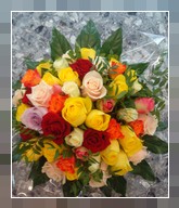mazzo con 50 rose