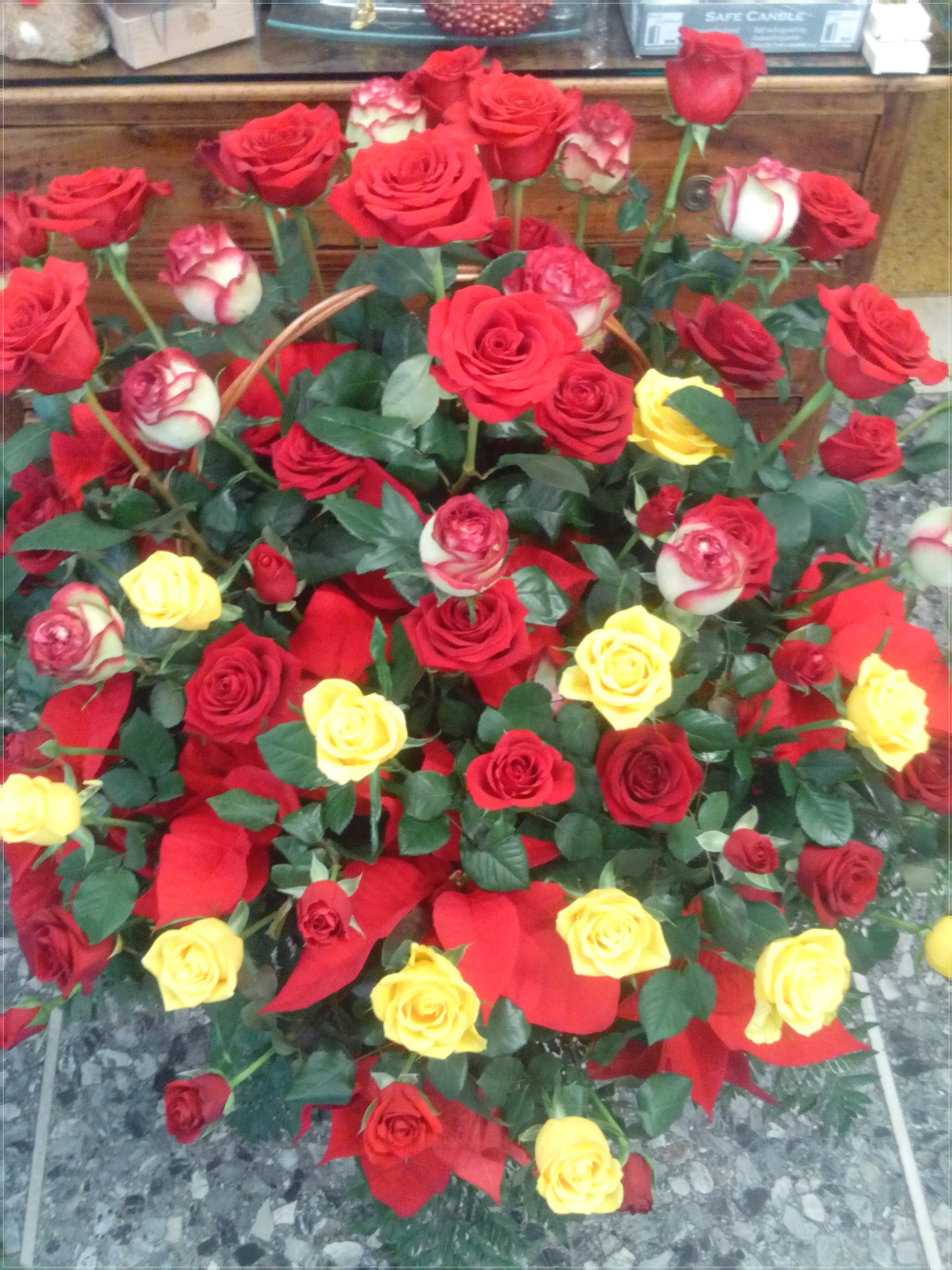 Cesto fiori misti