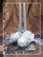 Piatto vetro con decoro natalizio